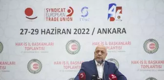 HAK-İŞ Genel Başkanı Arslan, asgari ücrete enflasyonun üzerinde zam istedi