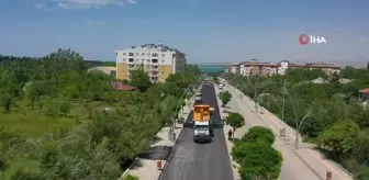 Van Büyükşehir Belediyesi, Gevaş Atatürk Caddesi'ni asfaltlıyor