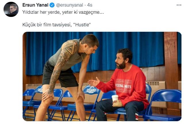 Ersun Yanal'ın film önerdiği sosyal medya paylaşımına beğeni yağıyor Ersun Yanal'ın film önerdiği sosyal medya paylaşımına beğeni yağıyor