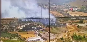 Çeşme'deki makilik alanda yangın