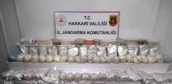 Yüksekova kırsalında 100 kilogram uyuşturucu ele geçirildi