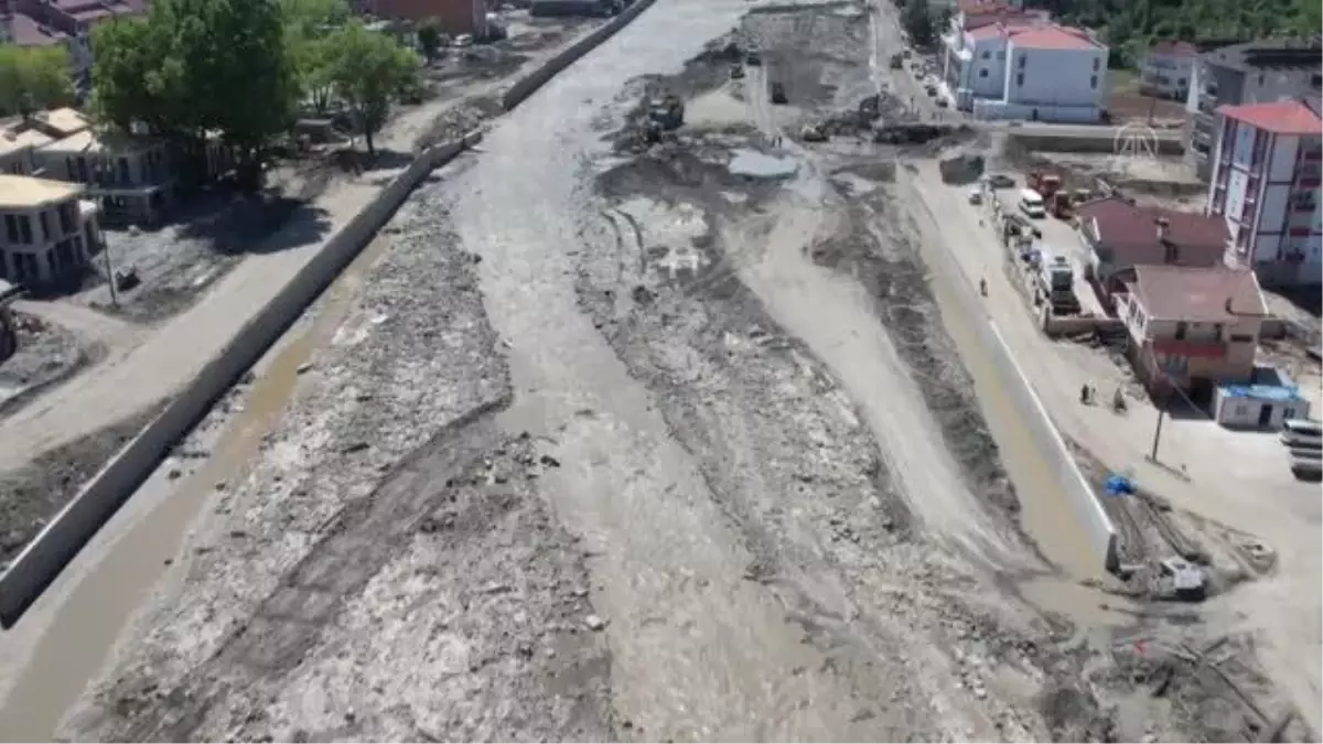 KASTAMONU Bozkurt ta binalarla caddeleri temizleme çalışmaları