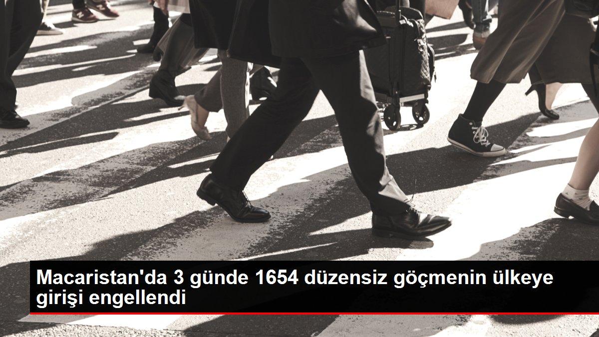 Macaristan'da 3 günde 1654 düzensiz göçmenin ülkeye girişi engellendi