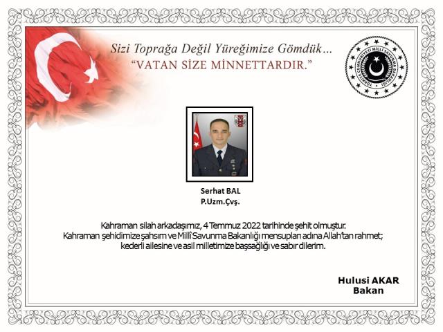 Pençe-Kilit Operasyonu bölgesinde bir asker şehit oldu