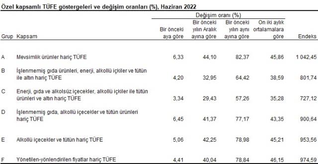 Son Dakika! Enflasyon haziran ayında yüzde 4,95 arttı, yıllık bazda yüzde 78,62 oldu Son Dakika! Enflasyon haziran ayında yüzde 4,95 arttı, yıllık bazda yüzde 78,62 oldu