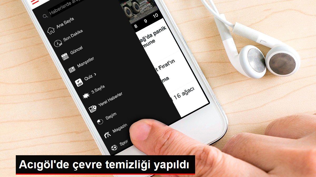 Acıgöl'de çevre temizliği yapıldı