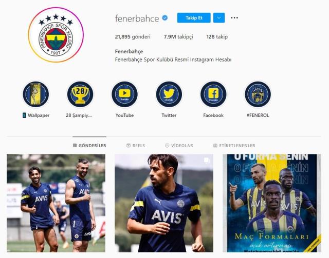Fenerbahçe'nin resmi Instagram hesabı erişim probleminin ardından tekrar açıldı Fenerbahçe'nin resmi Instagram hesabı erişim probleminin ardından tekrar açıldı