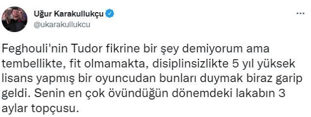 Uğur Karakullukçu ve Sofiane Feghouli sosyal medyada birbirine girdi: Kafan kirli, iki yüzlüsün