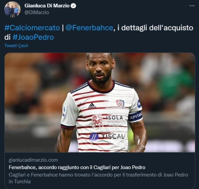 Bu sefer de Galatasaray istedi Fenerbahçe aldı! Joao Pedro İstanbul'a geliyor Bu sefer de Galatasaray istedi Fenerbahçe aldı! Joao Pedro İstanbul'a geliyor