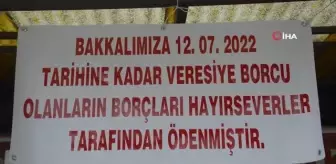 Gizemli hayırsever veresiye defterini kapattı: Hem vatandaşı hem de esnafı sevindirdi