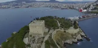 Kuşadası Güvercinada Kalesi'ni üç ayda 100 bin kişi ziyaret etti