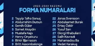Adana Demirspor'da forma numaraları belirlendi
