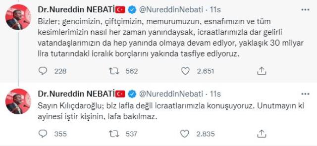 Bakan Nebati, Kılıçdaroğlu'na 'aceleyle rol kapma' tepkisini göstermişti! Kılıçdaroğlu yanıt verdi Bakan Nebati, Kılıçdaroğlu'na 'aceleyle rol kapma' tepkisini göstermişti! Kılıçdaroğlu yanıt verdi
