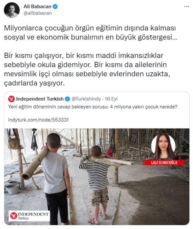 Ali Babacan, İngiliz yayın organının haberini paylaşarak iktidara tepki gösterdi Ali Babacan, İngiliz yayın organının haberini paylaşarak iktidara tepki gösterdi