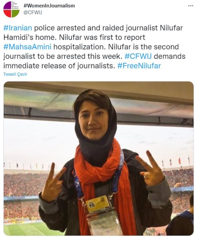 Mahsa Amini'nin hastaneye yatırıldığını duyuran gazeteci tutuklandı!