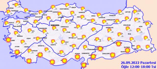 Türkiye güneşli havanın tadını çıkartacak! İşte günlük hava durumu raporu