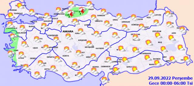 Meteoroloji saat vererek uyardı: Akşam sağanak gelebilir