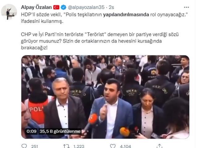 HDP'li milletvekili Ömer Öcalan, olaylı yürüyüş sonrası polis teşkilatını hedef alarak konuştu: Yapılandırılmasında rol oynayacağız
