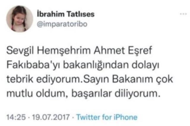 İbrahim Tatlıses, 'Gerçek yüzünü göstereceğim' dediği Eşref Fakıbaba'nın geçmiş yıllara ait videosunu paylaştı İbrahim Tatlıses, 'Gerçek yüzünü göstereceğim' dediği Eşref Fakıbaba'nın geçmiş yıllara ait videosunu paylaştı