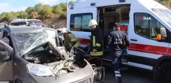 Çanakkale'de zincirleme kaza: 2 yaralı