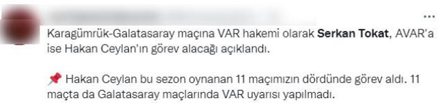 Galatasaray maçına yapılan VAR atamaları kıyameti kopardı: Allah sizi bildiği gibi yapsın