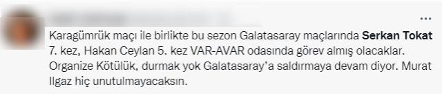 Galatasaray maçına yapılan VAR atamaları kıyameti kopardı: Allah sizi bildiği gibi yapsın
