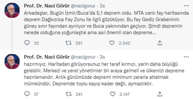 İzmir depremi sonrası Prof. Dr. Naci Görür'den endişelendiren uyarı: Yarın daha büyüğü gelebilir İzmir depremi sonrası Prof. Dr. Naci Görür'den endişelendiren uyarı: Yarın daha büyüğü gelebilir