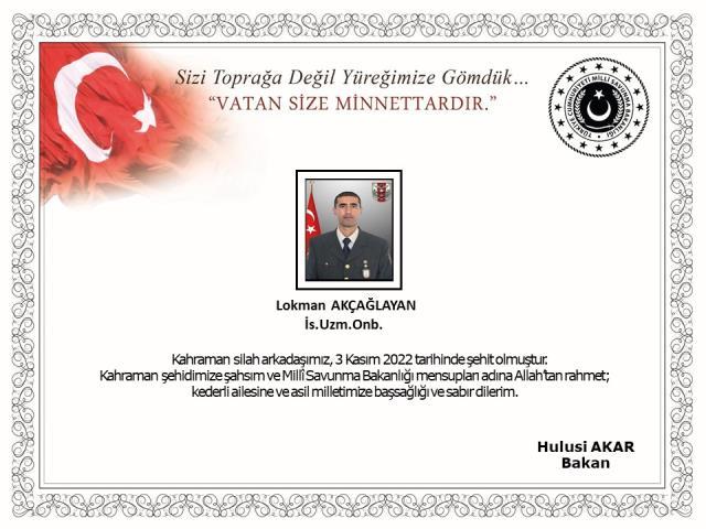 Pençe Kilit Operasyonu bölgesinden acı haber! Uzman Onbaşı Lokman Akçağlayan şehit düştü Pençe Kilit Operasyonu bölgesinden acı haber! Uzman Onbaşı Lokman Akçağlayan şehit düştü