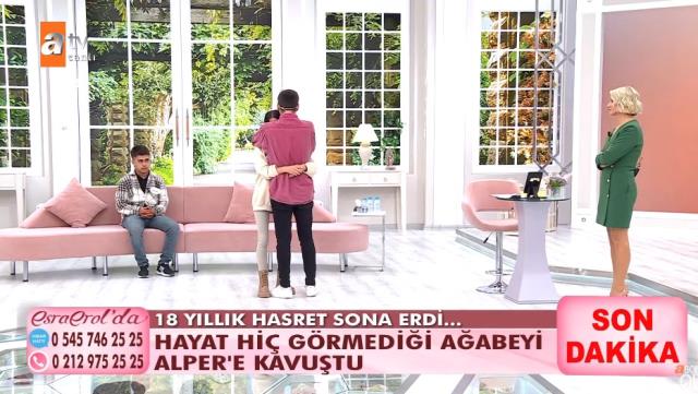 Evlatlık verilen genç kadın, 18 yıl sonra Esra Erol'da ağabeyine kavuştu