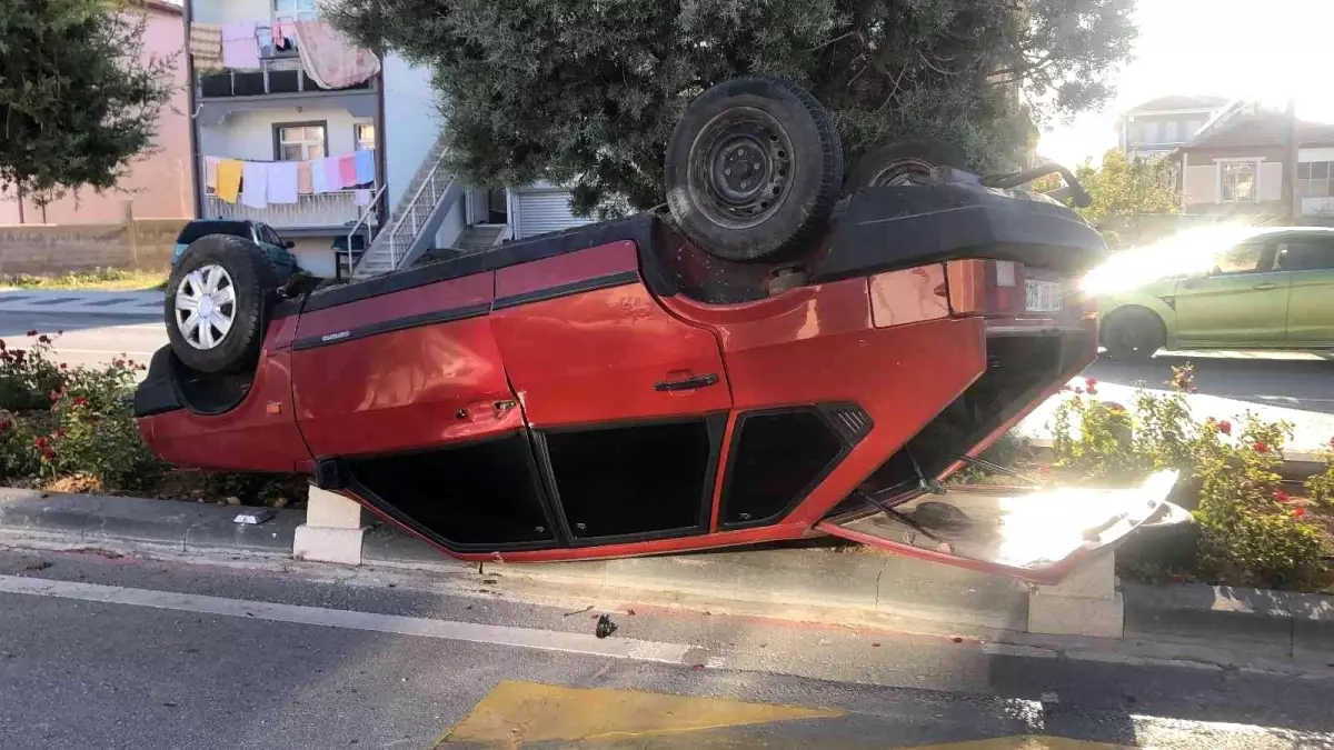 Takla Atan Otomobilden Burnu Bile Kanamadan Kurtuldu Son Dakika