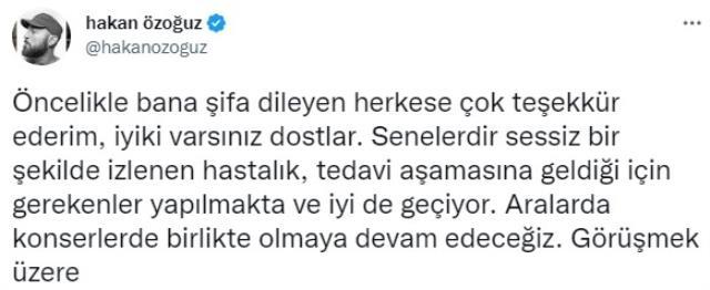 Gökhan Özoğuz, lenfomayla mücadele eden Hakan Özoğuz'la ilgili müjdeyi verdi: Tedavi bitti