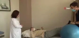 Kanal darlığı ameliyatı sonrası yürüyemeyen emekli asker azmiyle ayağa kalktı