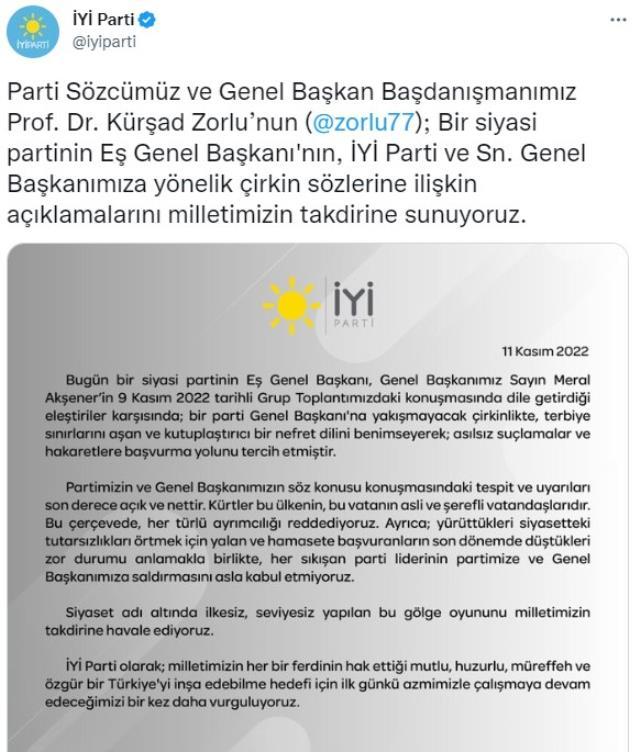 Meral Akşener'e 'Kürt düşmanısın' diyen Pervin Buldan'a İYİ Parti'den yanıt