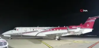 Almanya'da hastanede yatan Türk vatandaşı genç kız ambulans uçakla Türkiye'ye getirildi