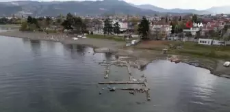 Kasım ayının ortasında gölde yüzdüler