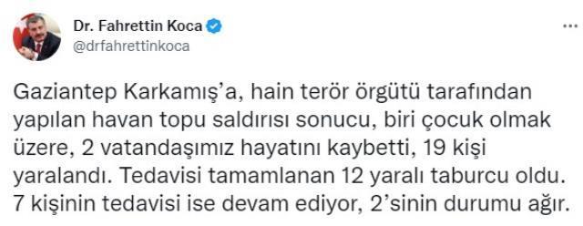 Gaziantep'te yaşanan terör saldırısı sonrası Karkamış ilçesindeki okullarda eğitime 1 hafta ara verildi