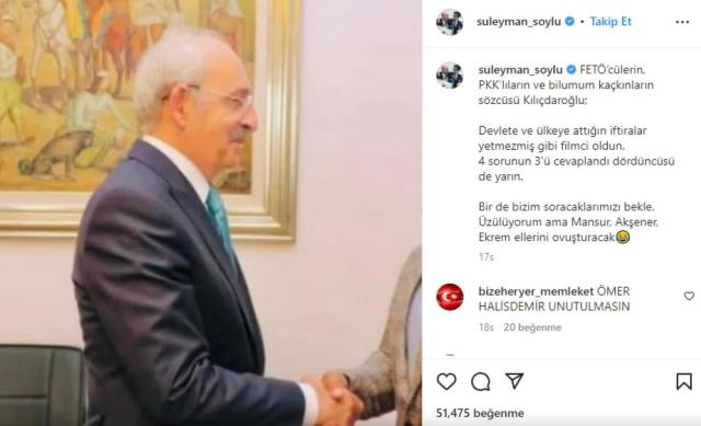 Bakan Soylu'nun paylaştığı Kılıçdaroğlu'na ait gizemli fotoğrafın sırrı çözüldü Bakan Soylu'nun paylaştığı Kılıçdaroğlu'na ait gizemli fotoğrafın sırrı çözüldü