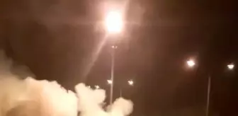 Seyir halindeki otomobil alev alev yandı