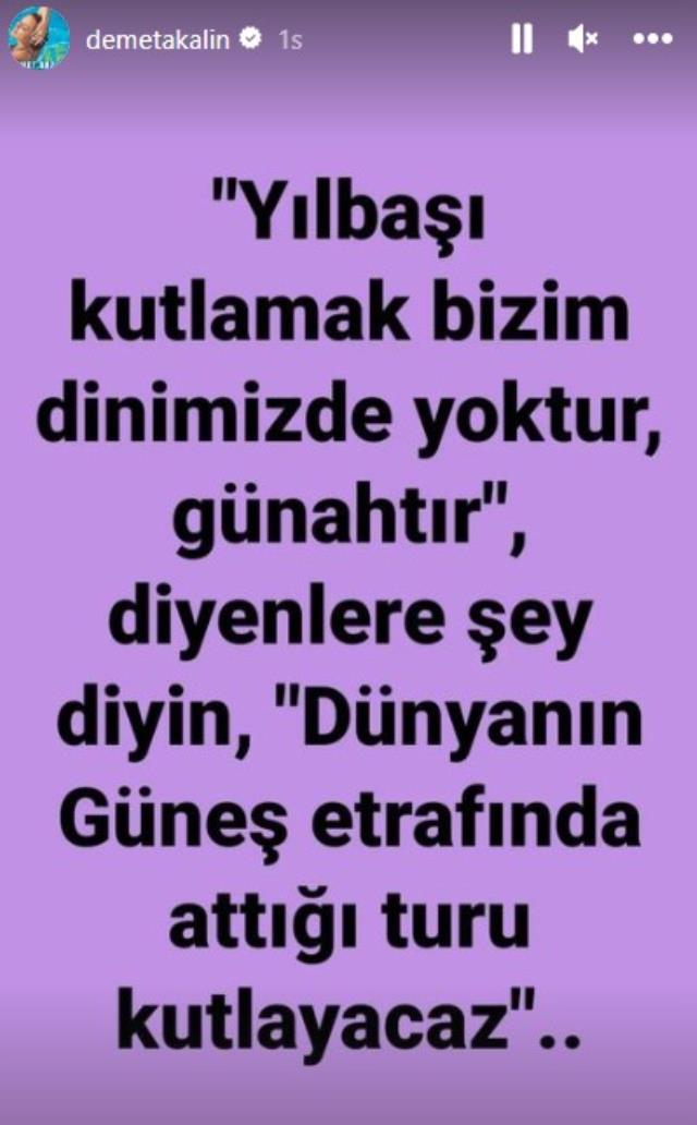 Demet Akalın yılbaşı kutlaması paylaşımıyla sosyal medyayı ikiye böldü