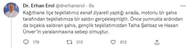 DEVA Partililere esnaf ziyaretinde bıçaklı saldırı! 2 kişi yaralandı