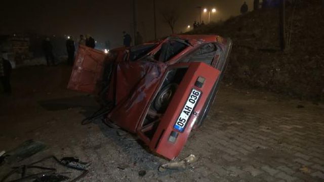 Aracıyla 10 metre yükseklikten park halindeki otomobilin üzerine düşen alkollü sürücü ağır yaralandı