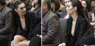 Oyuncu Burcu Kıratlı, tercih ettiği kıyafetle ödül töreninin en dikkat çeken ismi oldu