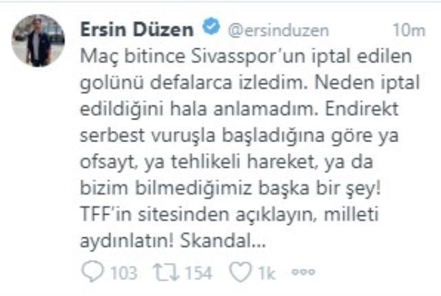 Sivasspor'un golü VAR'dan döndü! Sebebini Galatasaraylılar bile anlamadı