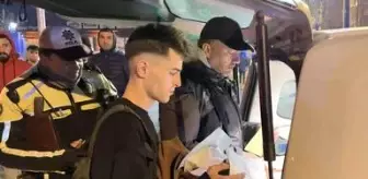 Bir hafta önce ehliyetini alan stajyer sürücü, alkollü yakalandı