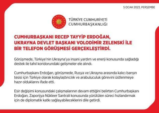 Cumhurbaşkanı Erdoğan'ın görüşmeleri olumlu sonuç verdi! Rusya, Ukrayna'da 6-7 Ocak tarihlerinde ateşkes ilan edecek Cumhurbaşkanı Erdoğan'ın görüşmeleri olumlu sonuç verdi! Rusya, Ukrayna'da 6-7 Ocak tarihlerinde ateşkes ilan edecek