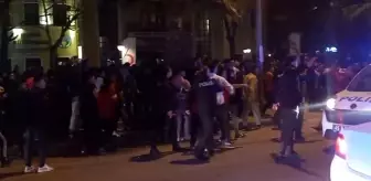 Manisa'da derbi sonrası taraftarlar birbirine girdi
