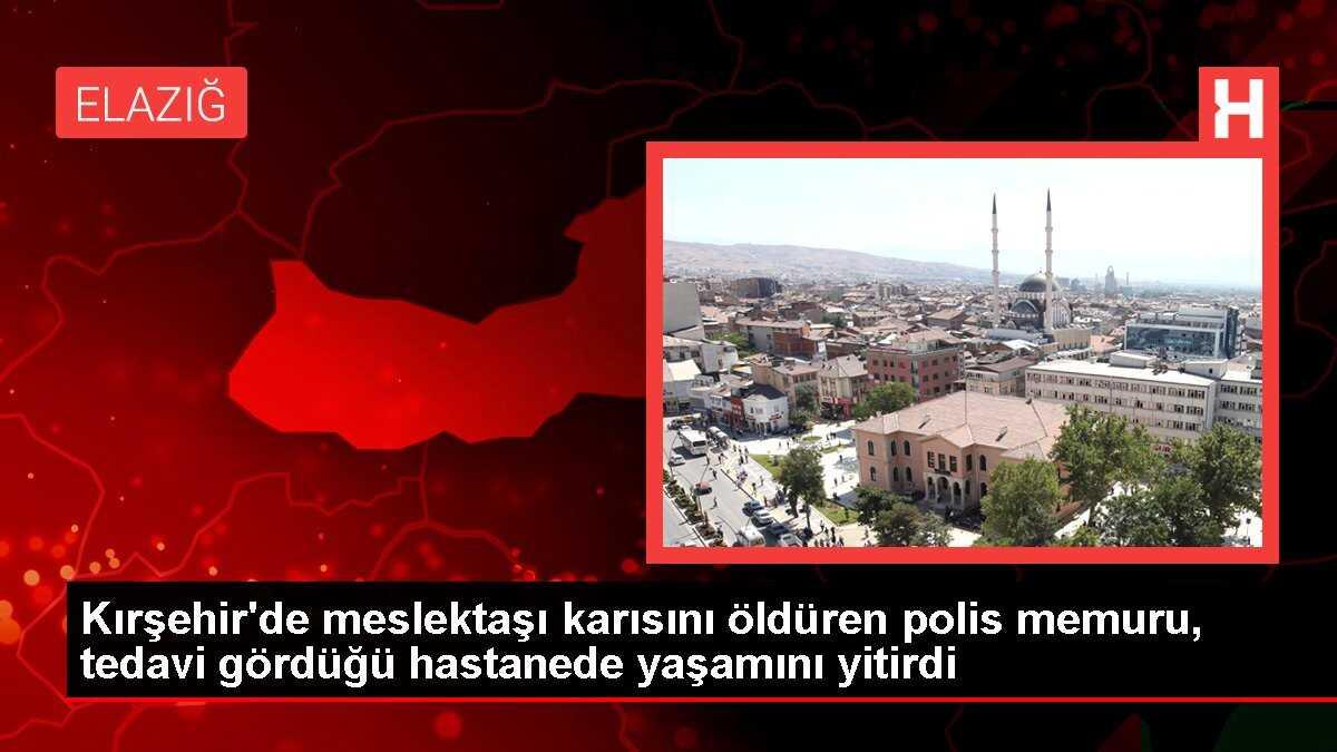 Kırşehir'de meslektaşı karısını öldüren polis memuru, tedavi gördüğü hastanede yaşamını yitirdi
