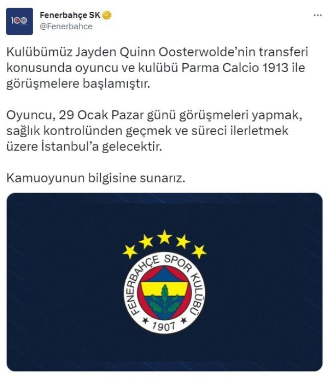 Son Dakika: Transferde hareketli dakikalar! Fenerbahçe, Jayden Oosterwolde'yi resmen açıkladı
