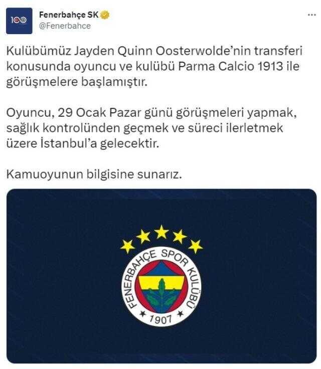 Son Dakika: Transferde hareketli dakikalar! Fenerbahçe, Jayden Oosterwolde'yi resmen açıkladı