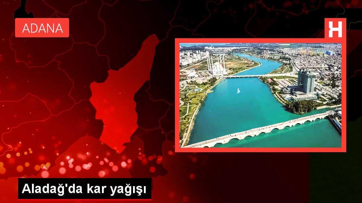 Aladağ'da kar yağışı